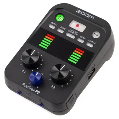Zoom PodTrak P2 Podcast Mic Pack (ZUM-2PMP)